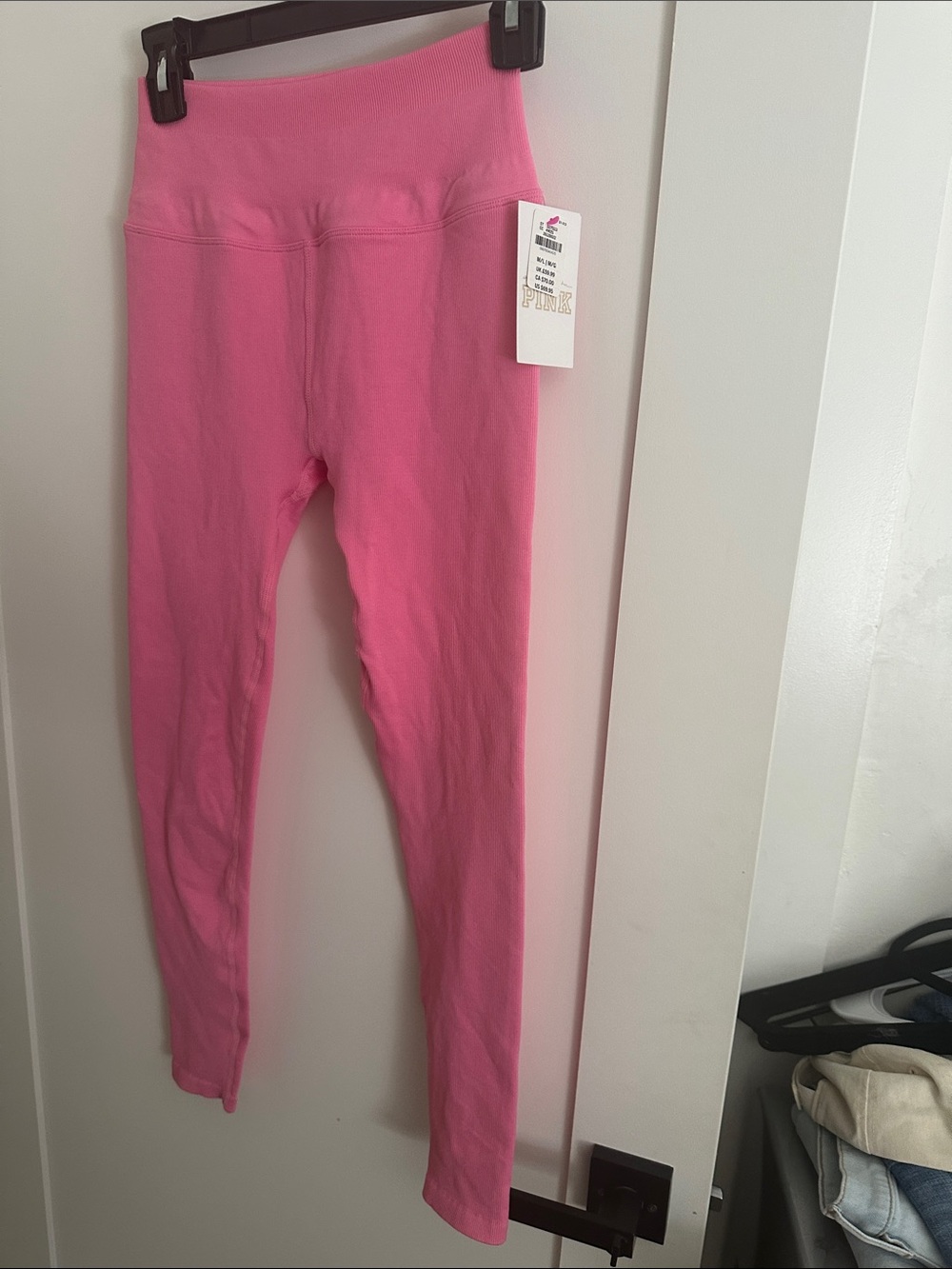 PINK Victoria's Secret Bright Pink  Leggings High-Rise Waist